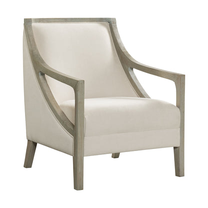 Hopkins - Accent Chair With White Wash Frame