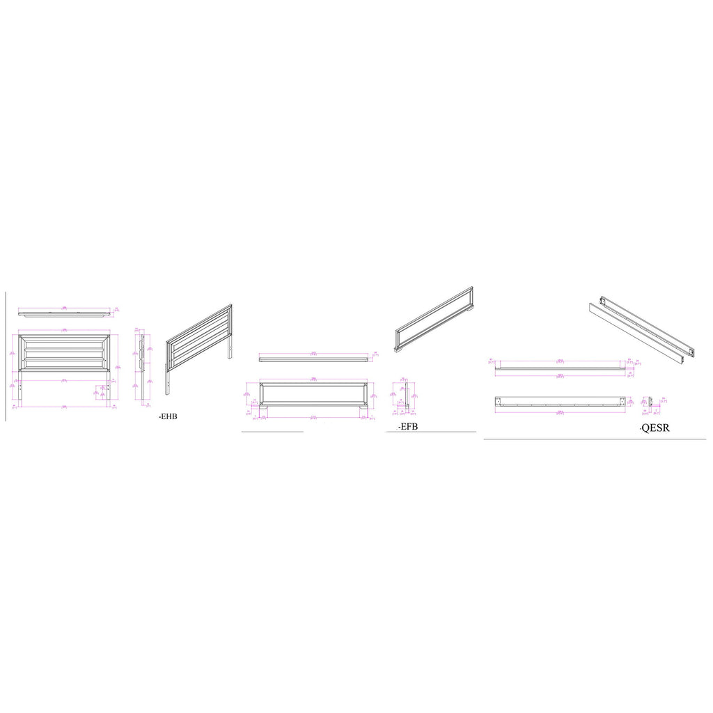 Soulmarie - Bed With LED Lighting And Padded Headboard