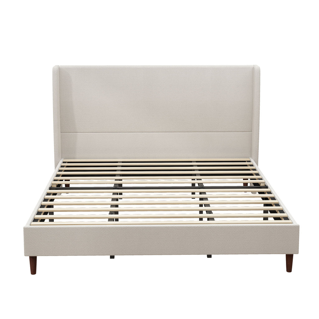 Upholstered Bed & High Headboard Design