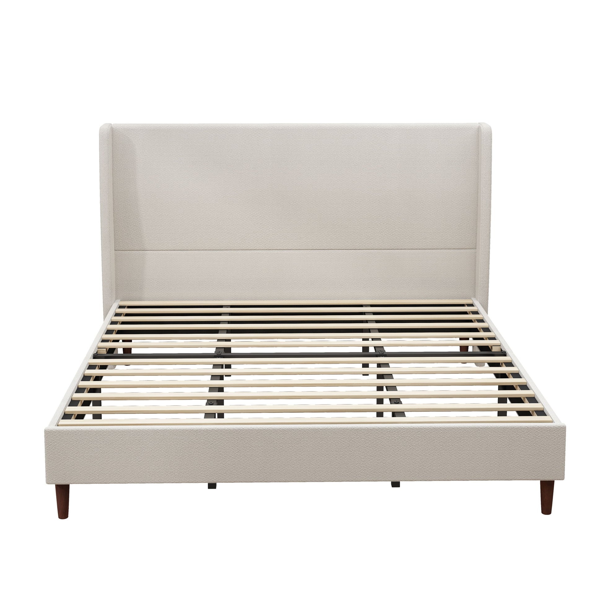 Upholstered Bed & High Headboard Design