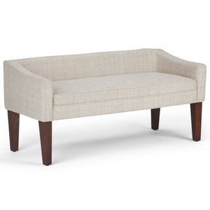 Parris - Upholstered Bench - Silver
