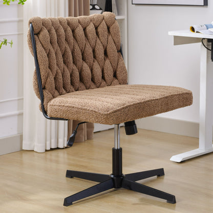 Armless Office Desk Chair No Wheels