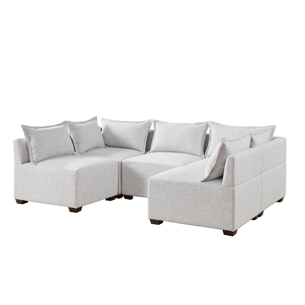 Molly - Modular Corner Chair - Silver Gray