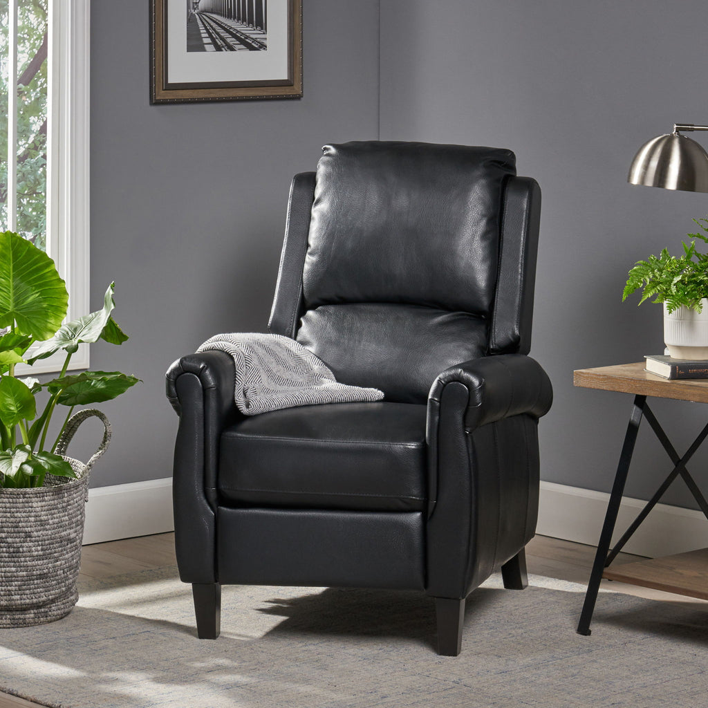 Contemporary Push Back Recliner Chair