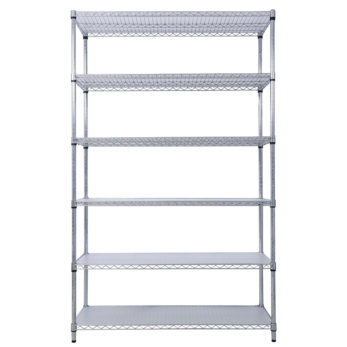 6 Tier 6000Lbs Capacity Nsf Metal Shelf Wire Shelving Unit, Heavy Duty Adjustable Storage Rack With Wheels & Shelf Liners For Commercial Grade Utility Steel Storage Rack