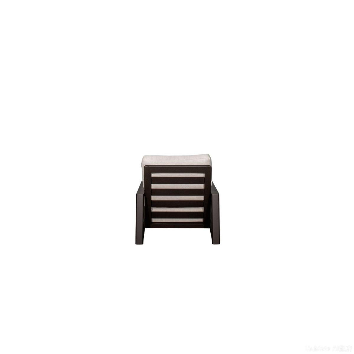 Verona - Seating Lounge Chair (Set of 2) - Dark Espresso / Gray / Off White