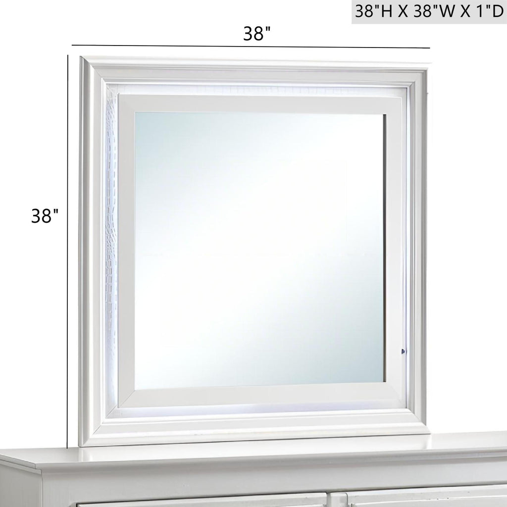 Verona - Mirror With Premium Low Distortion Glass - White