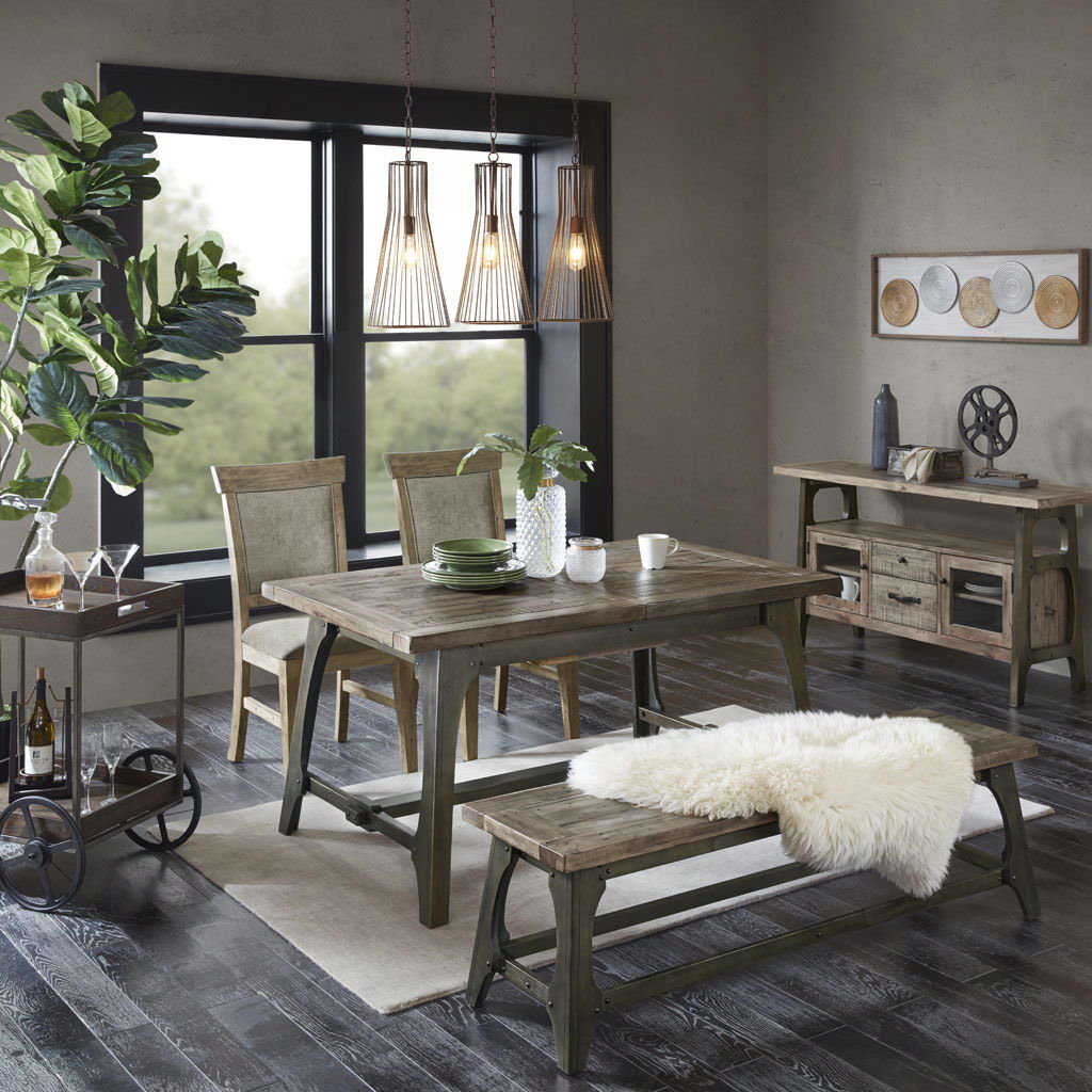 Oliver - Dining Side Chair (Set of 2) - Natural / Gray