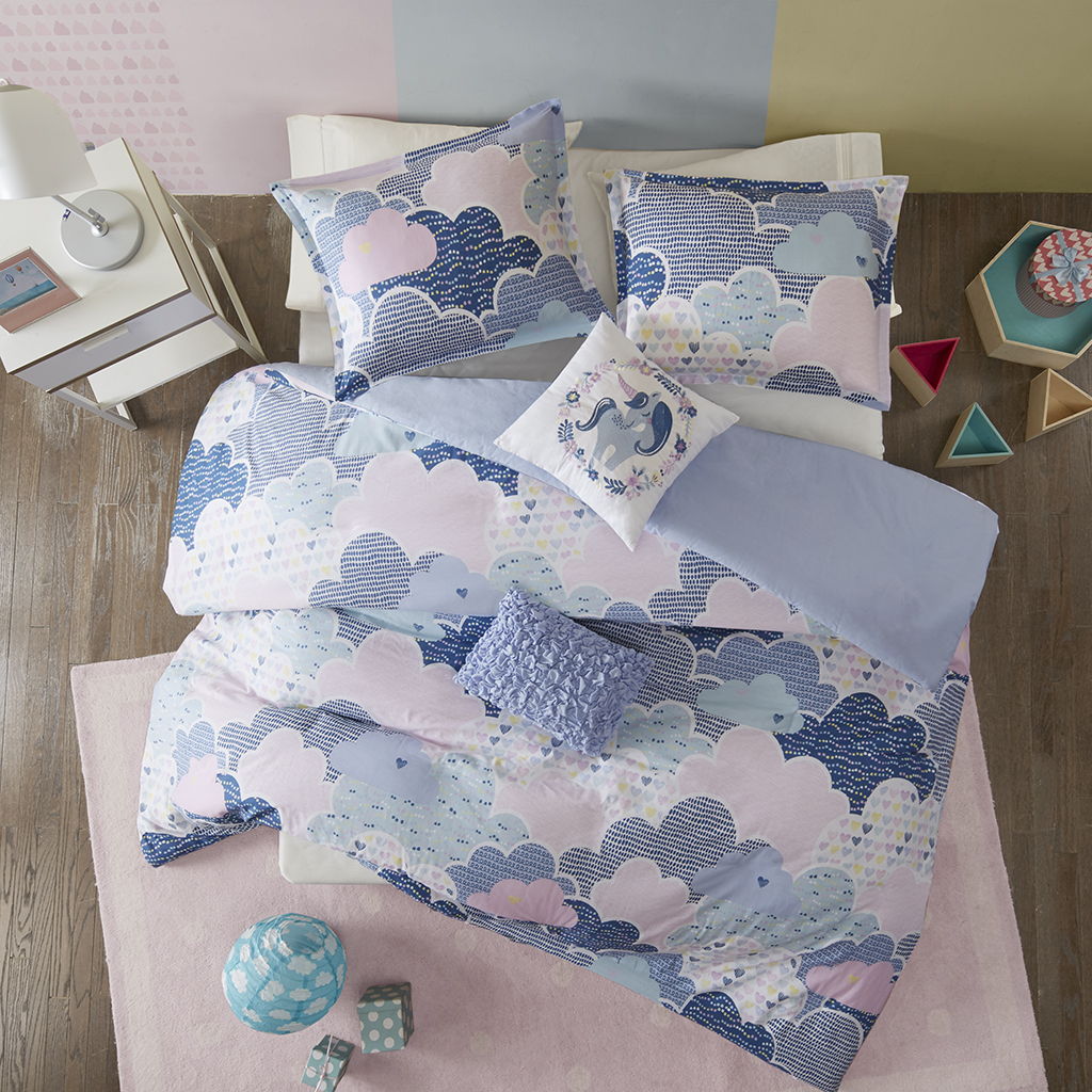 Cloud - Duvet Cover Cotton Set - Blue