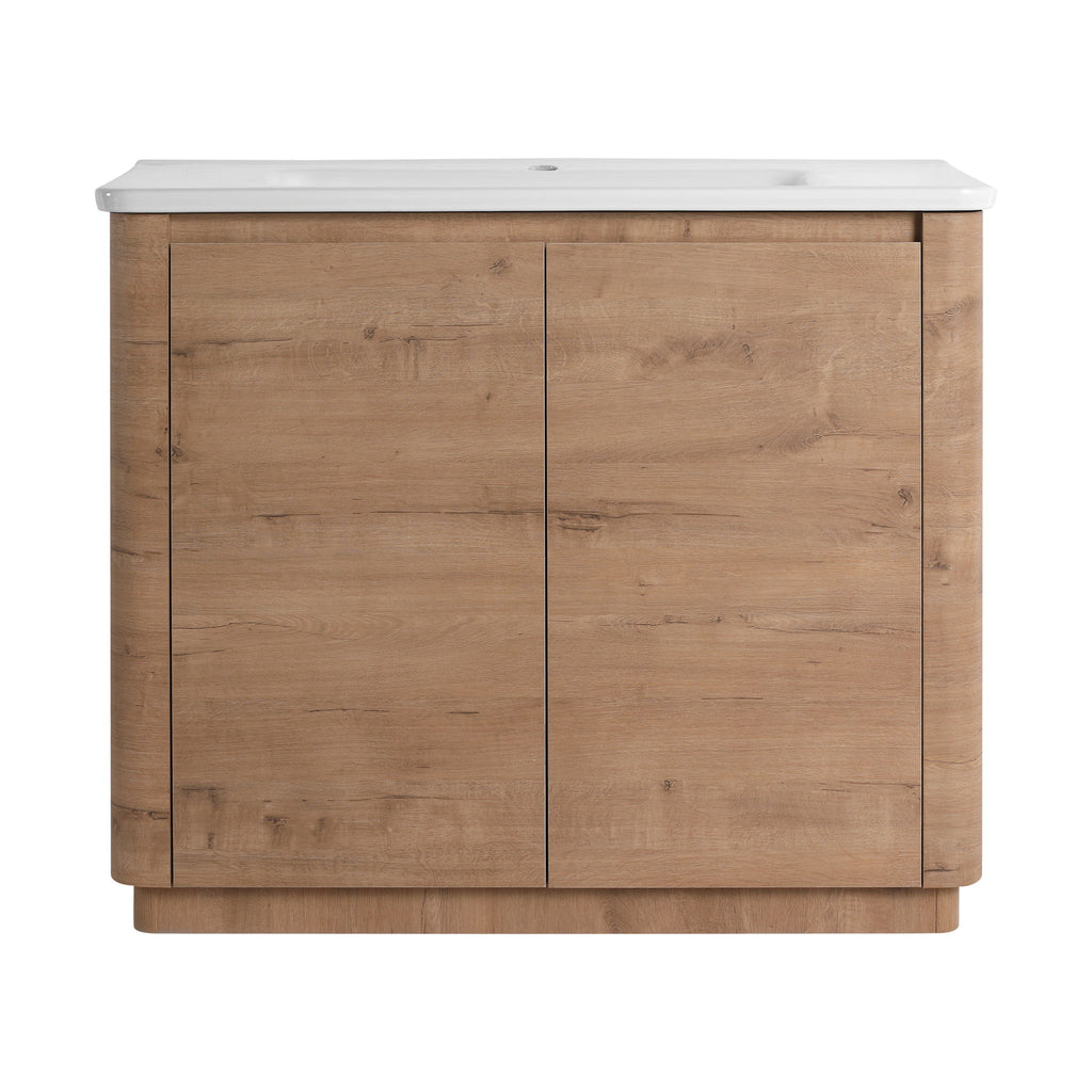 Freestanding Bathroom Vanity With Sink & 2 Soft Close Doors