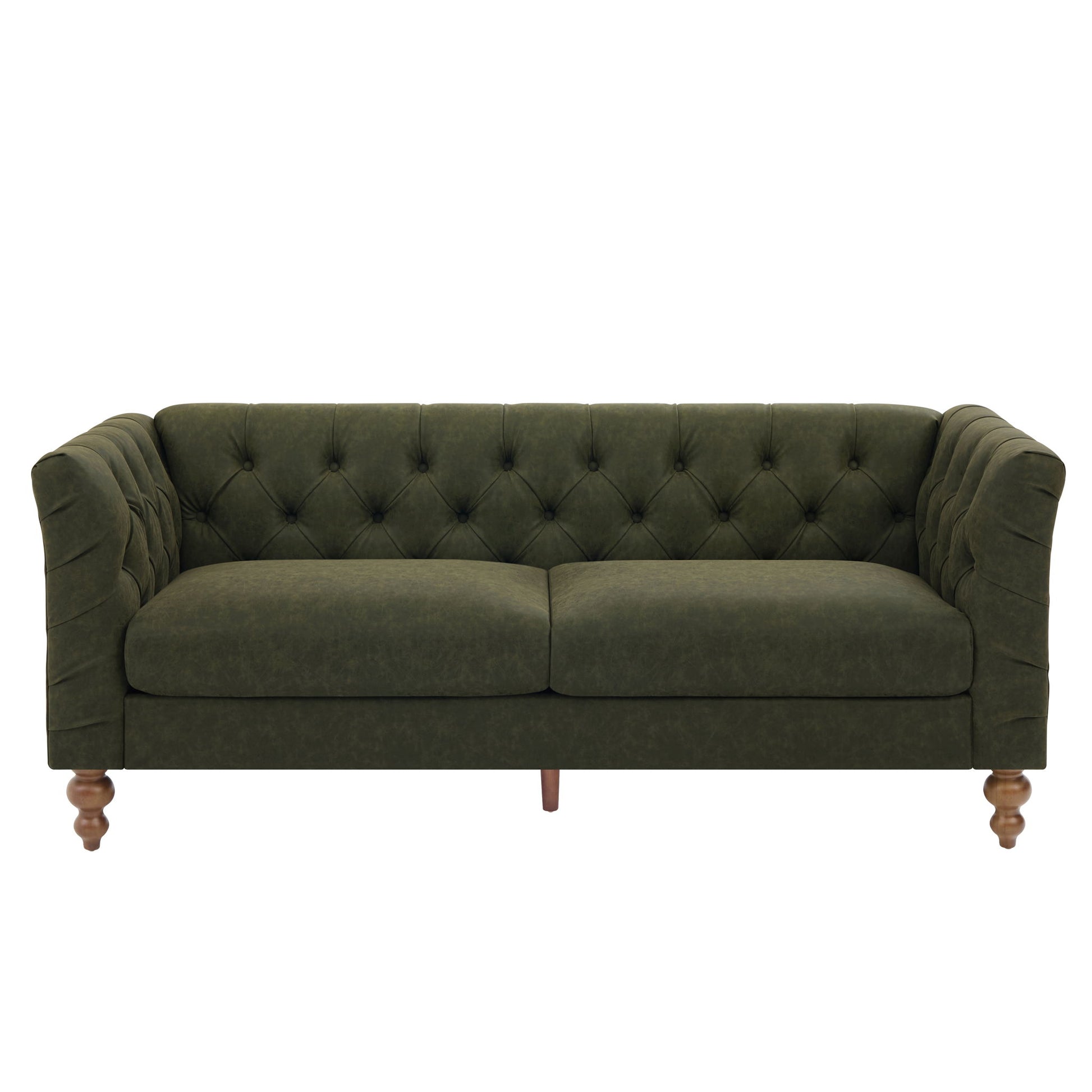 Chesterfield Sofa With Flared Arms For Living Room