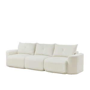 3 Seater With Thickened Armrests Sofa For Living Room