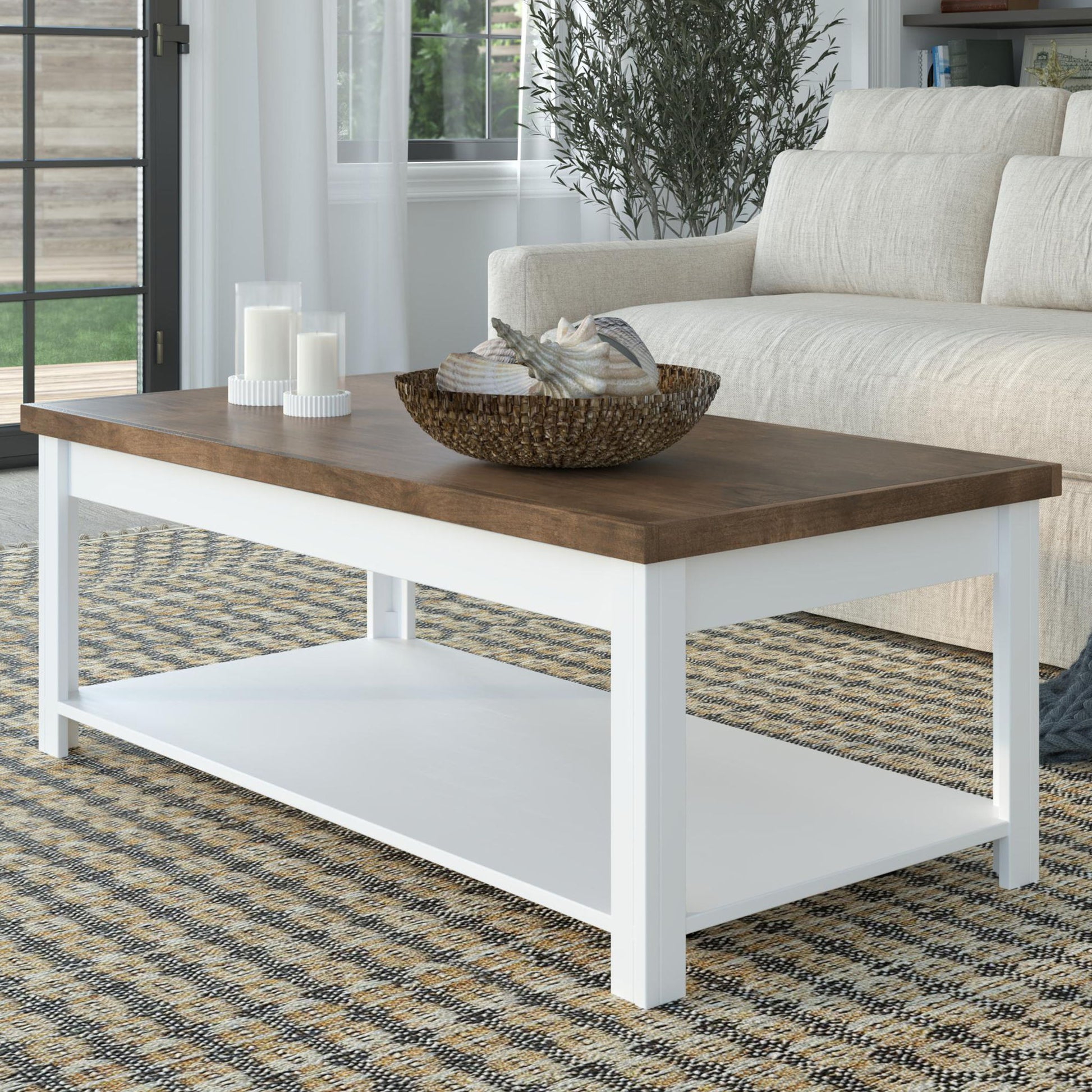 Coffee Table - Jasmine Whitewash / Barnwood