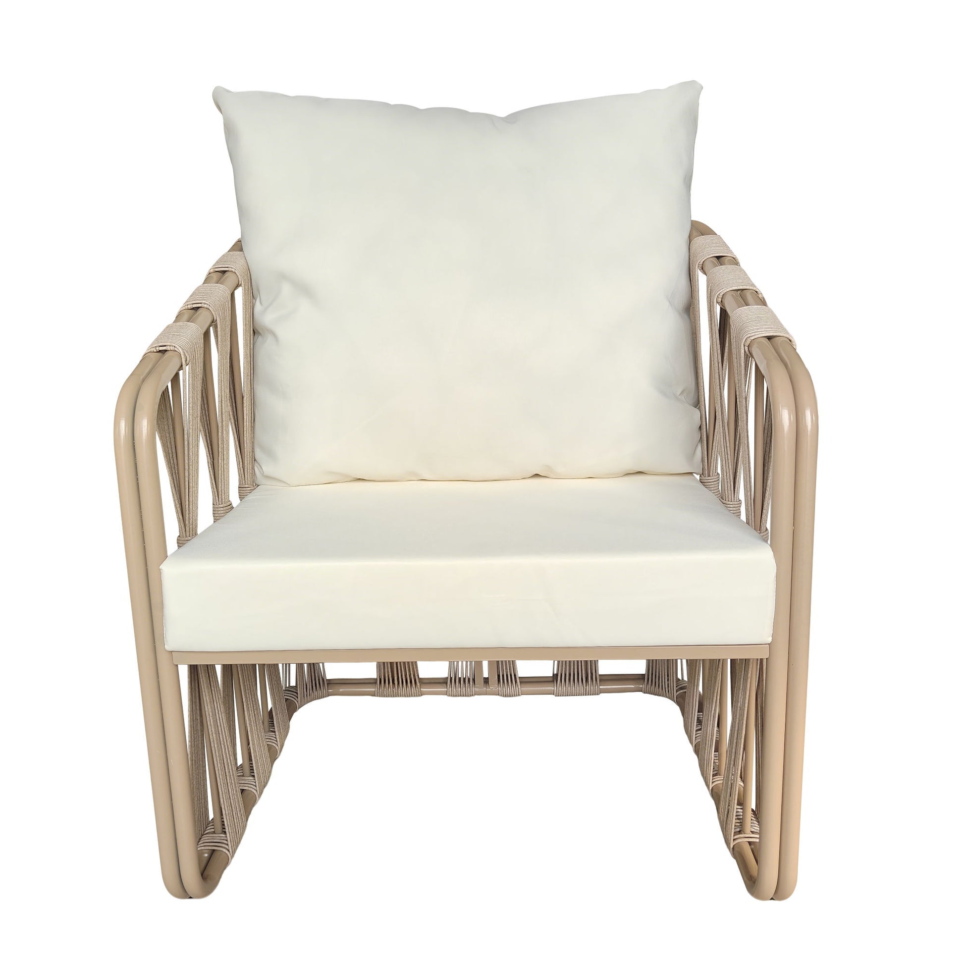 Chair With Cushion (Set of 2) - Beige