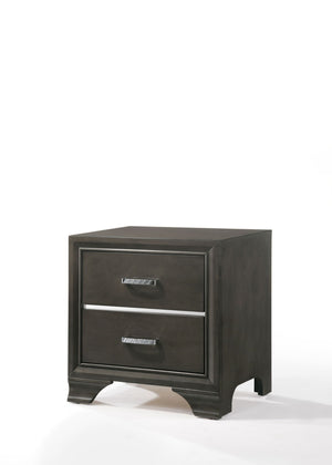 Carine II - Nightstand - Gray