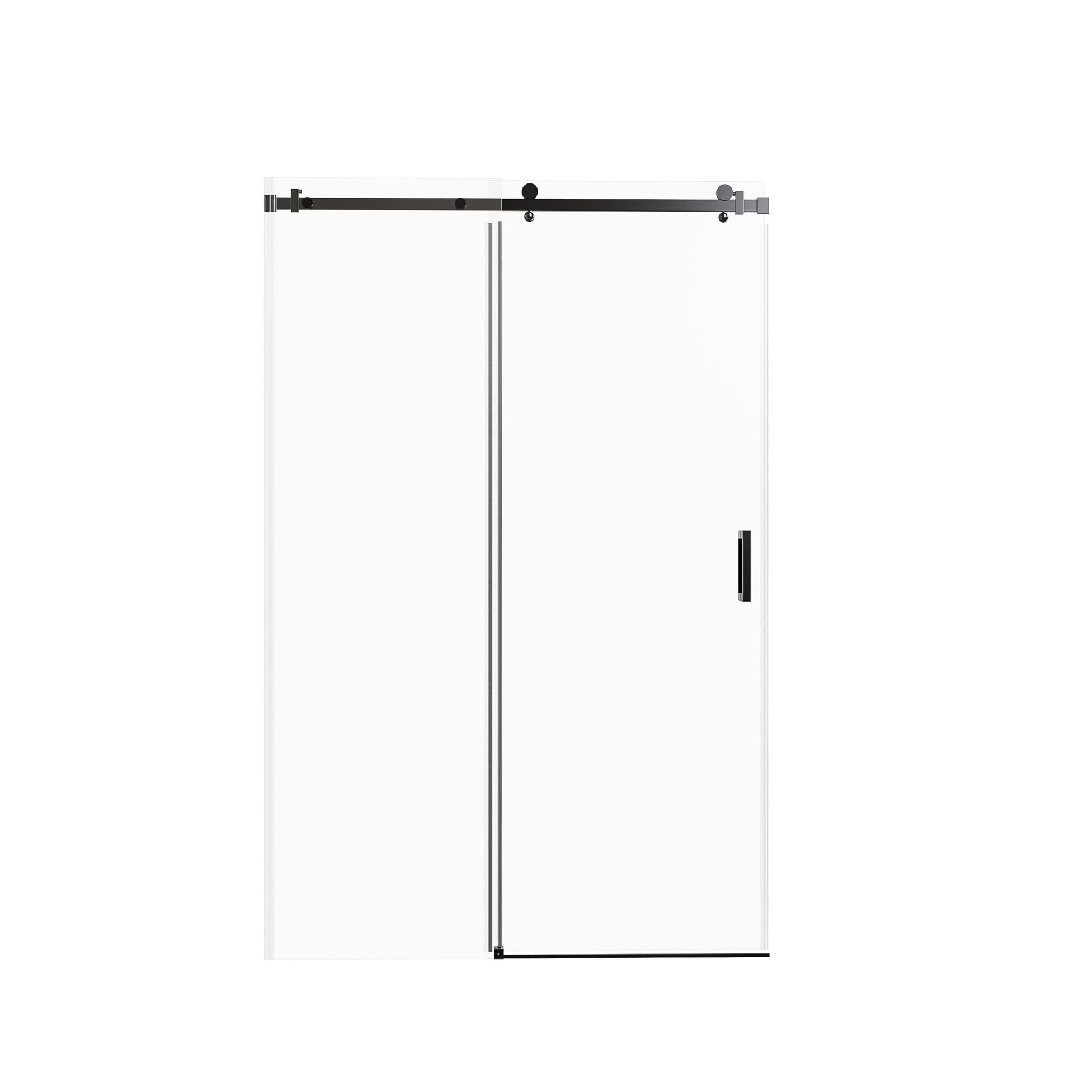 Frameless Single Sliding Shower Door, Sgcc Tempered Glass, Reversible
