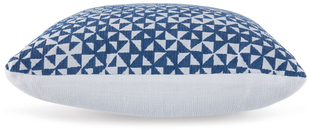 Jaycott Next-Gen Nuvella - Indoor/Outdoor Pillow (Set of 4) - Blue / White