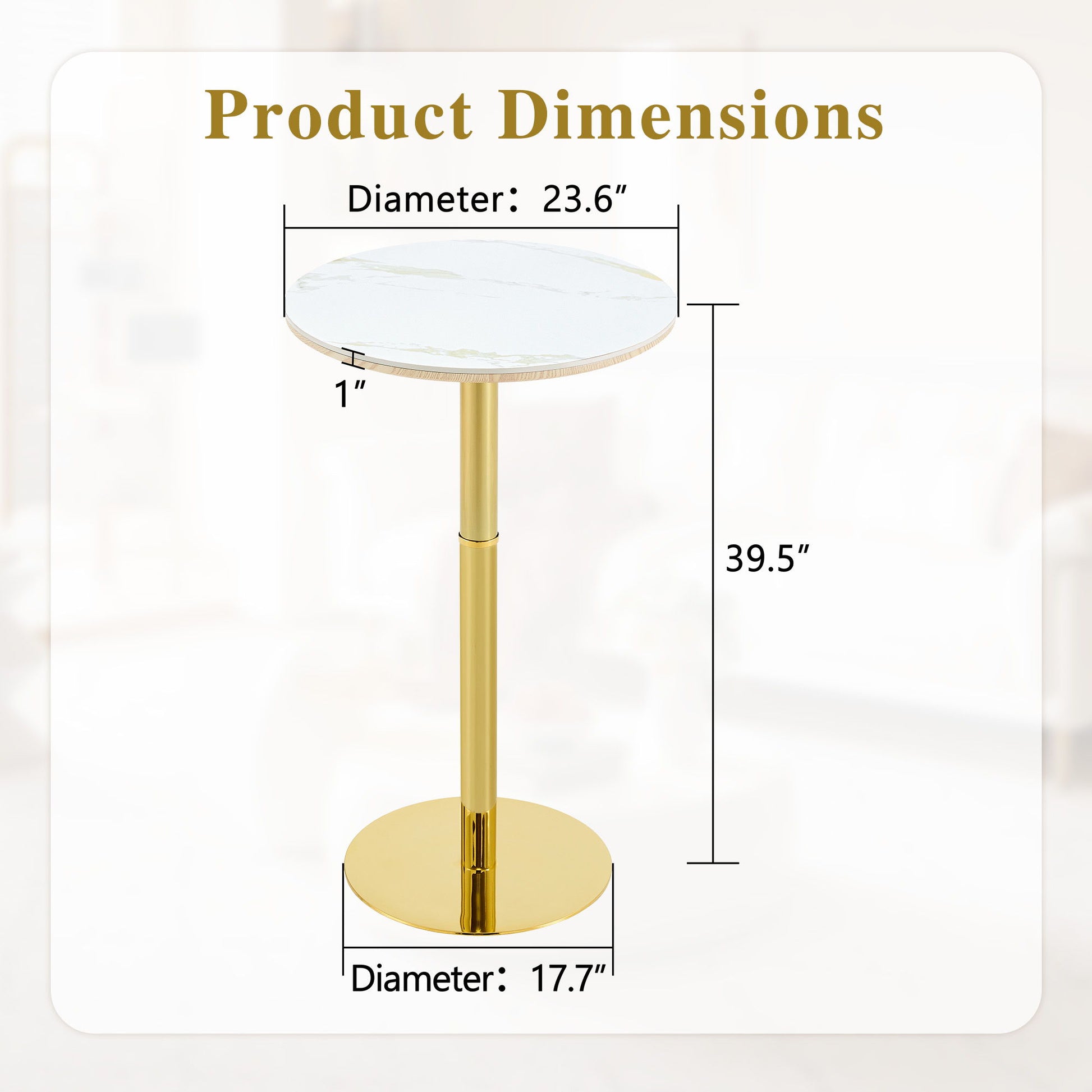 Contemporary Circular Bar Table
