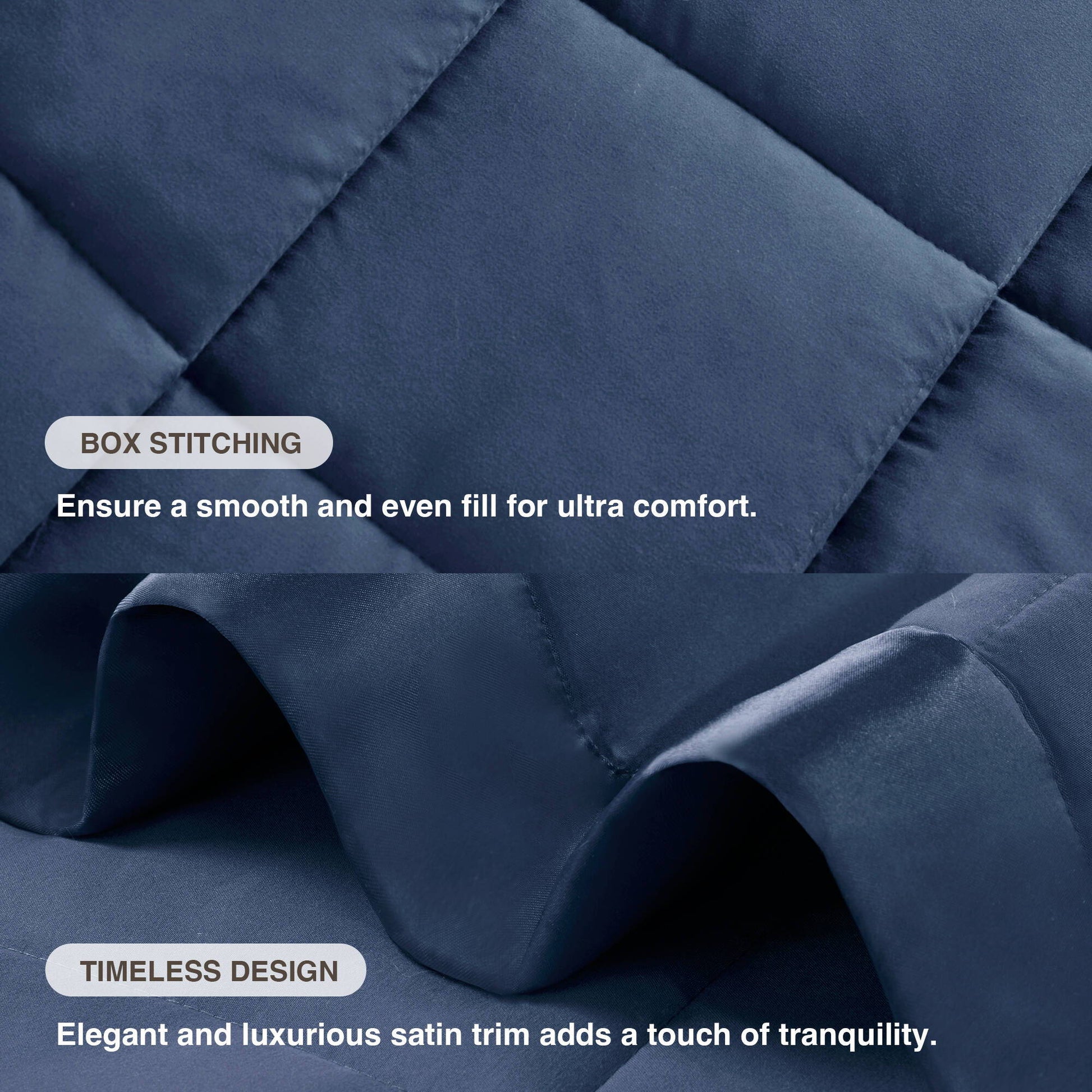 Windom - King All Season Hypoallergenic Blanket With 3M Scotchgard - Navy