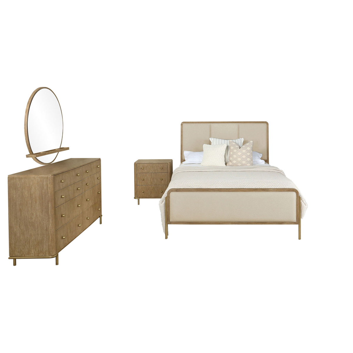 Benson - Eastern King Bedroom 4 Piece Set - Sand