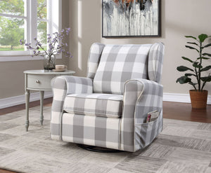 Patli - Glider Chair With Swivel - Gray
