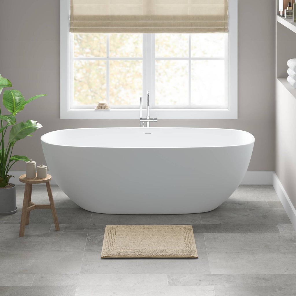 Splendor - 24" x 36" Tufted Reversible Bath Rug - Natural