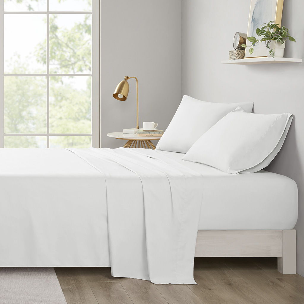 Microfiber - King All Season Wrinkle Free Sheet Set - White