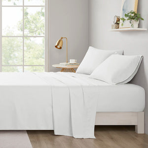 Queen All Season Wrinkle Free Sheet Set - White