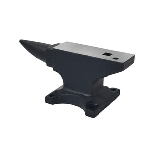 100 Lbs Single Horn Anvil, 4 Holes - Black
