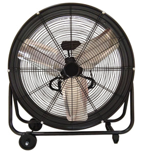 Drum Fan With Pure Copper Wiring Motor And Blades - Black