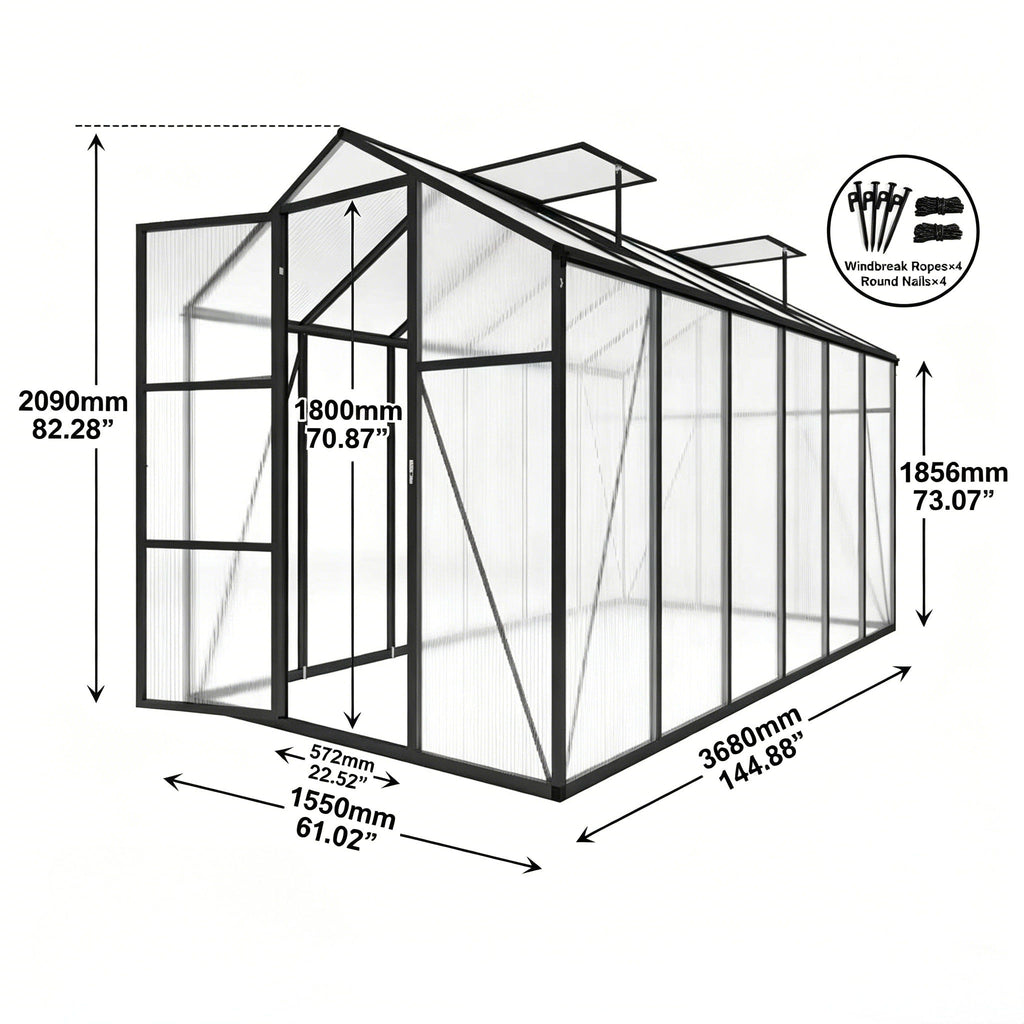 Gain Height Windproof house With Raised Base