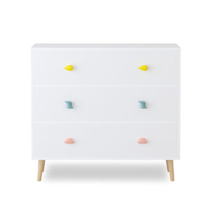 3 Drawer Dresser, Storage Cabinet With Anti Tip Safety