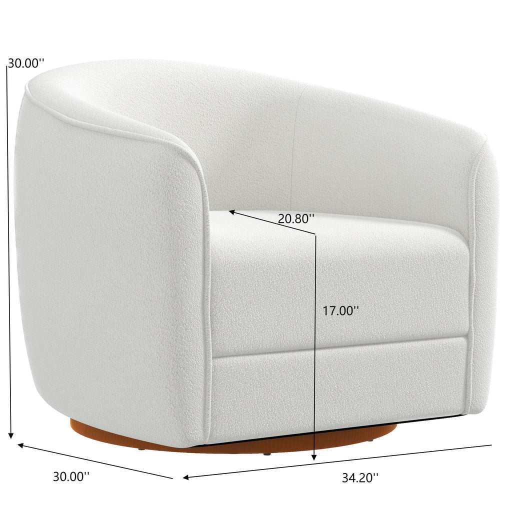 Elise - Mid-Century Modern Swivel Chair