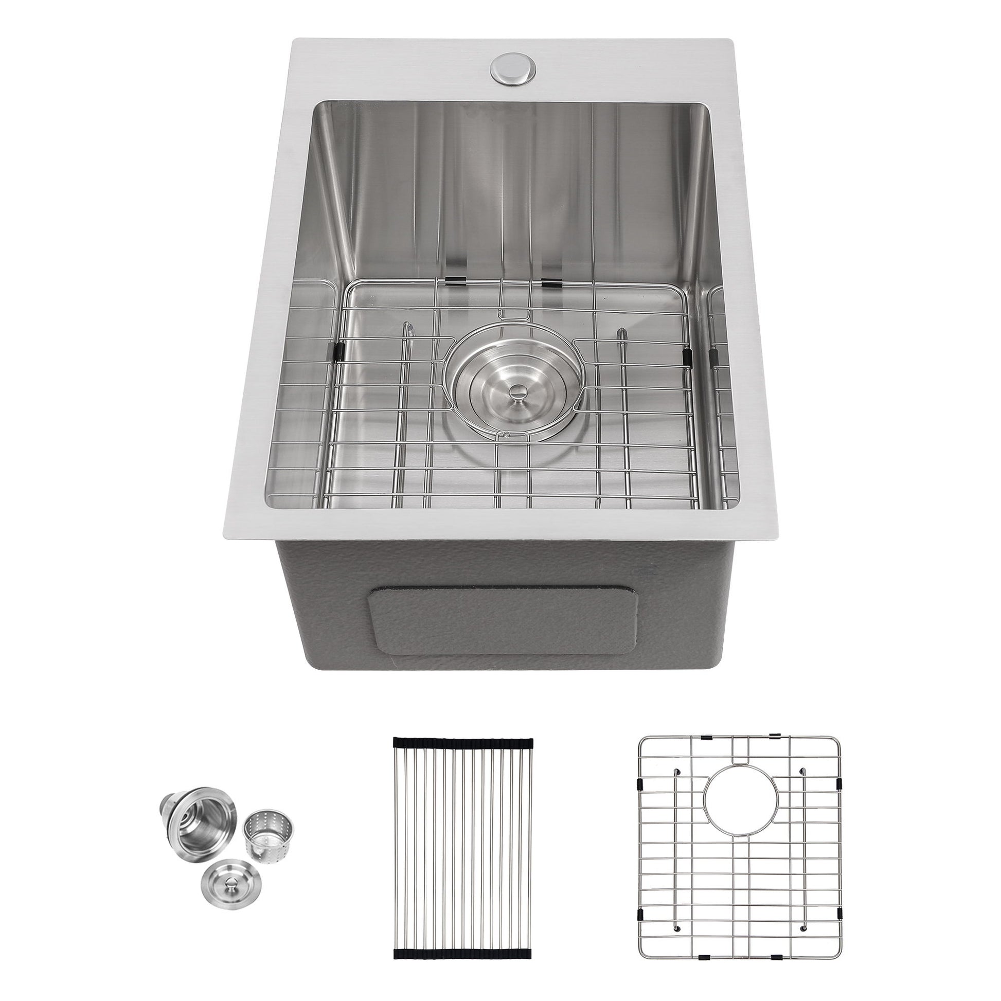 Stainless Steel Drop In Kitchen Sink, Topmount