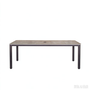 Verona - Dining Outdoor 7 Pieces Set - Dark Espresso / Gray / Off White