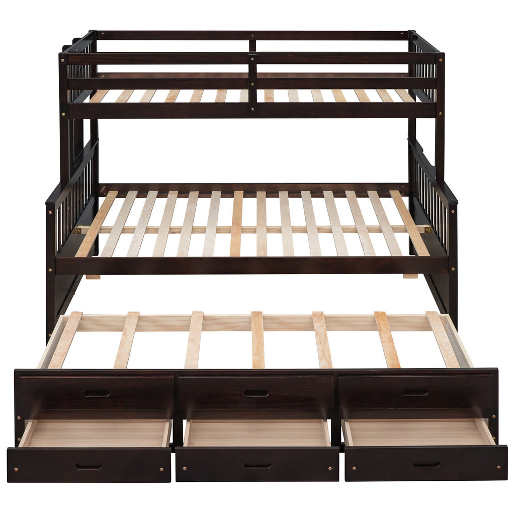 Bunk Bed With Twin Size Trundle And Drawers