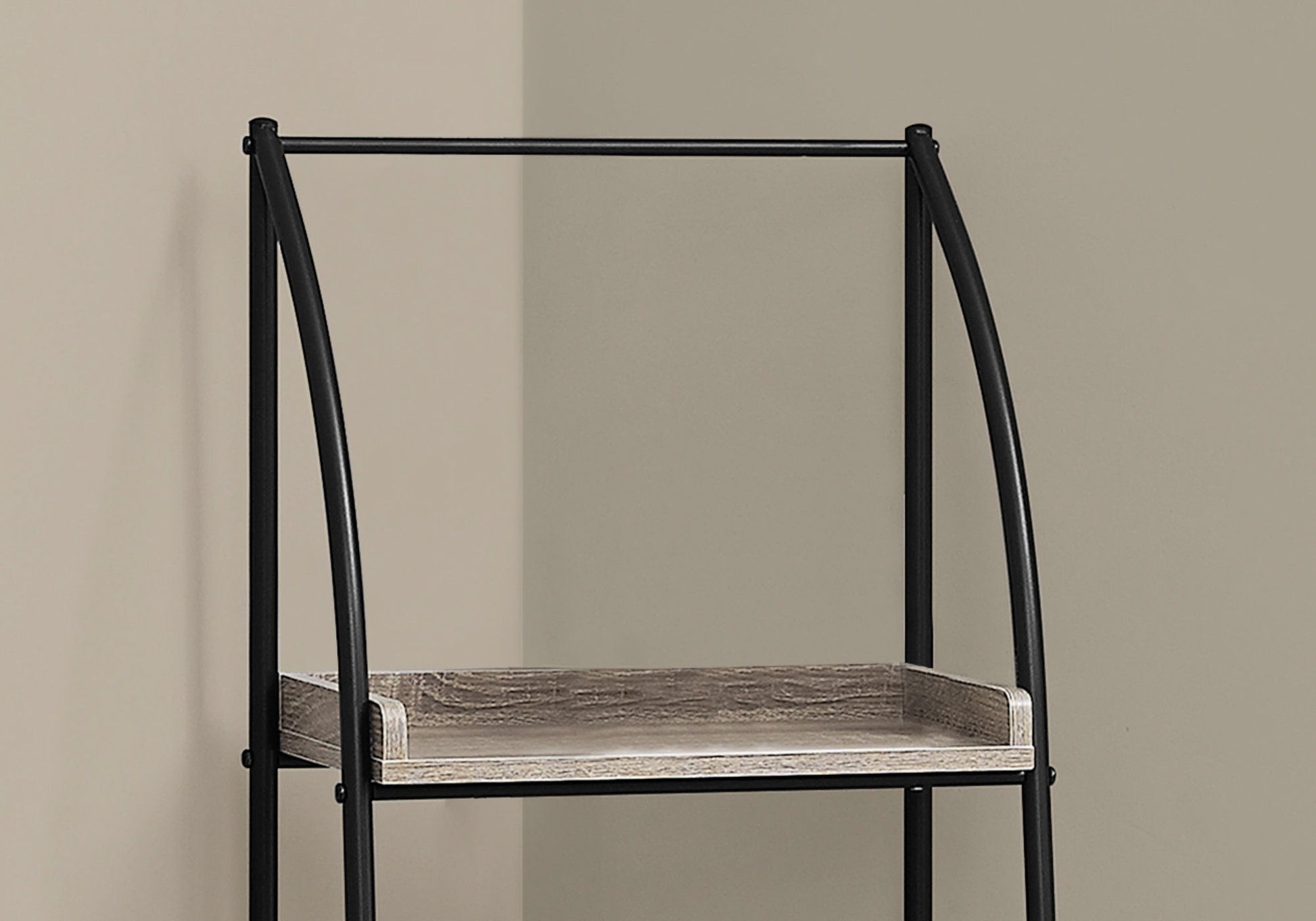 Etagere Bookcase Corner 3 Tier For Office - Taupe