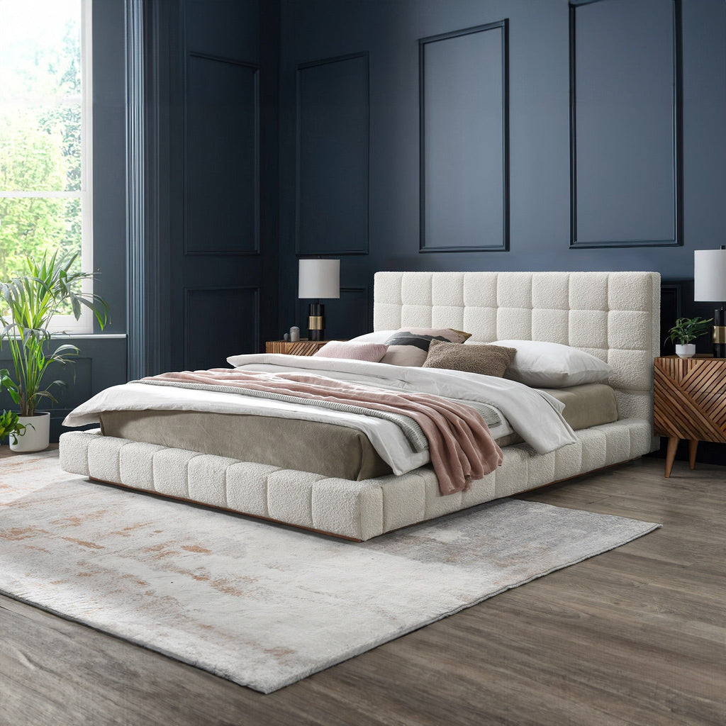 Hudson - King Bed - Ivory