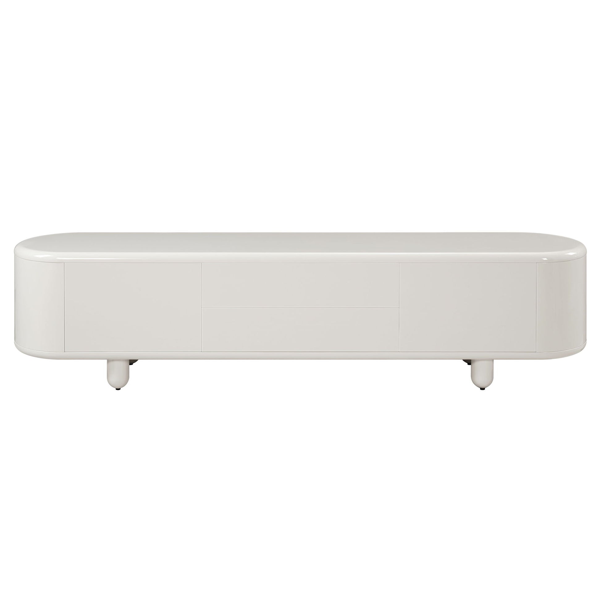 Keely - TV Stand - Gloss White