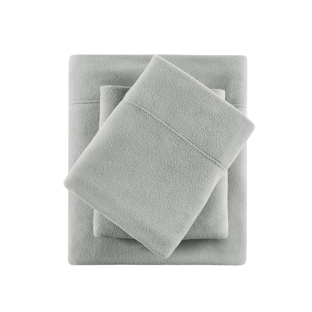 Micro Fleece - California King Sheet Set - Gray