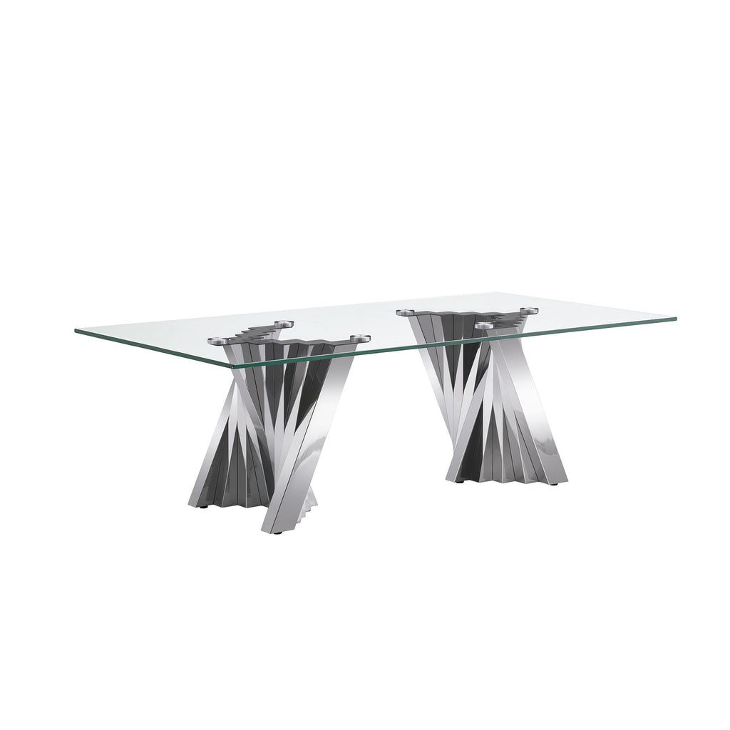 Table With Twisted Fan Shaped Legs