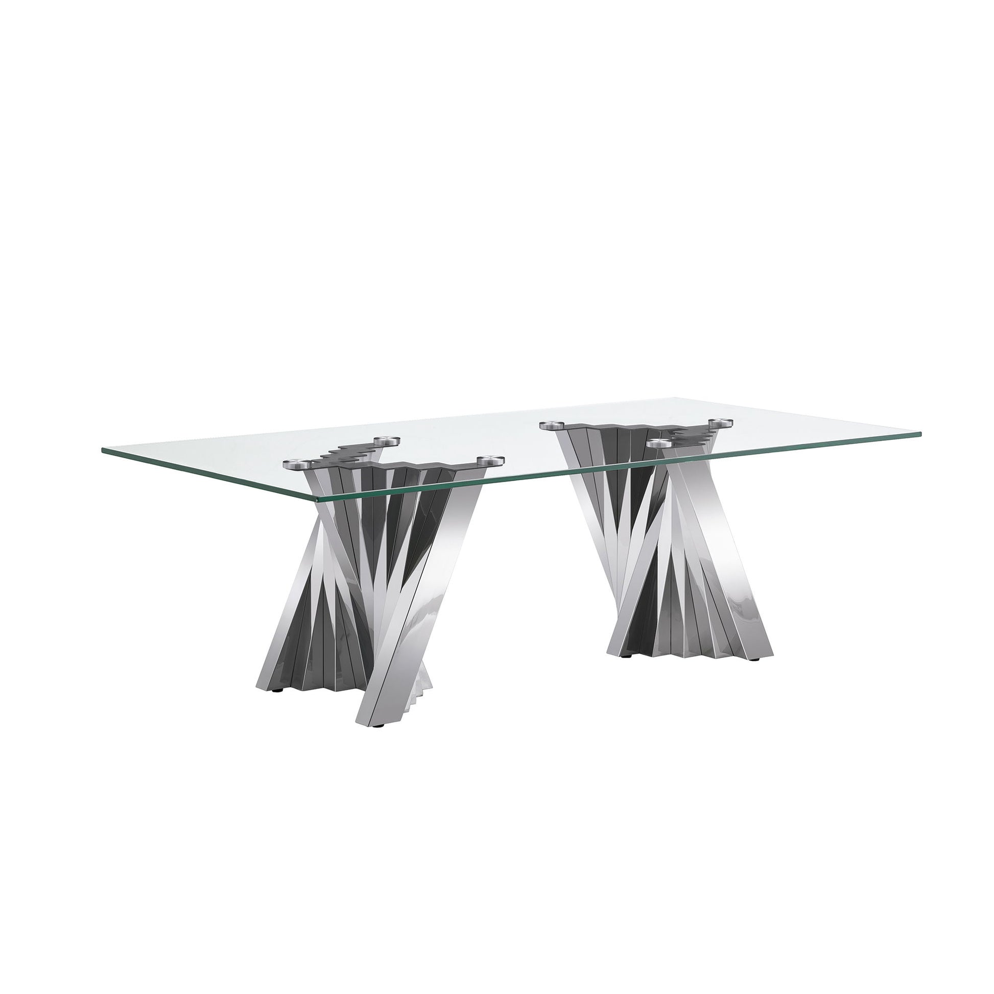 Table With Twisted Fan Shaped Legs