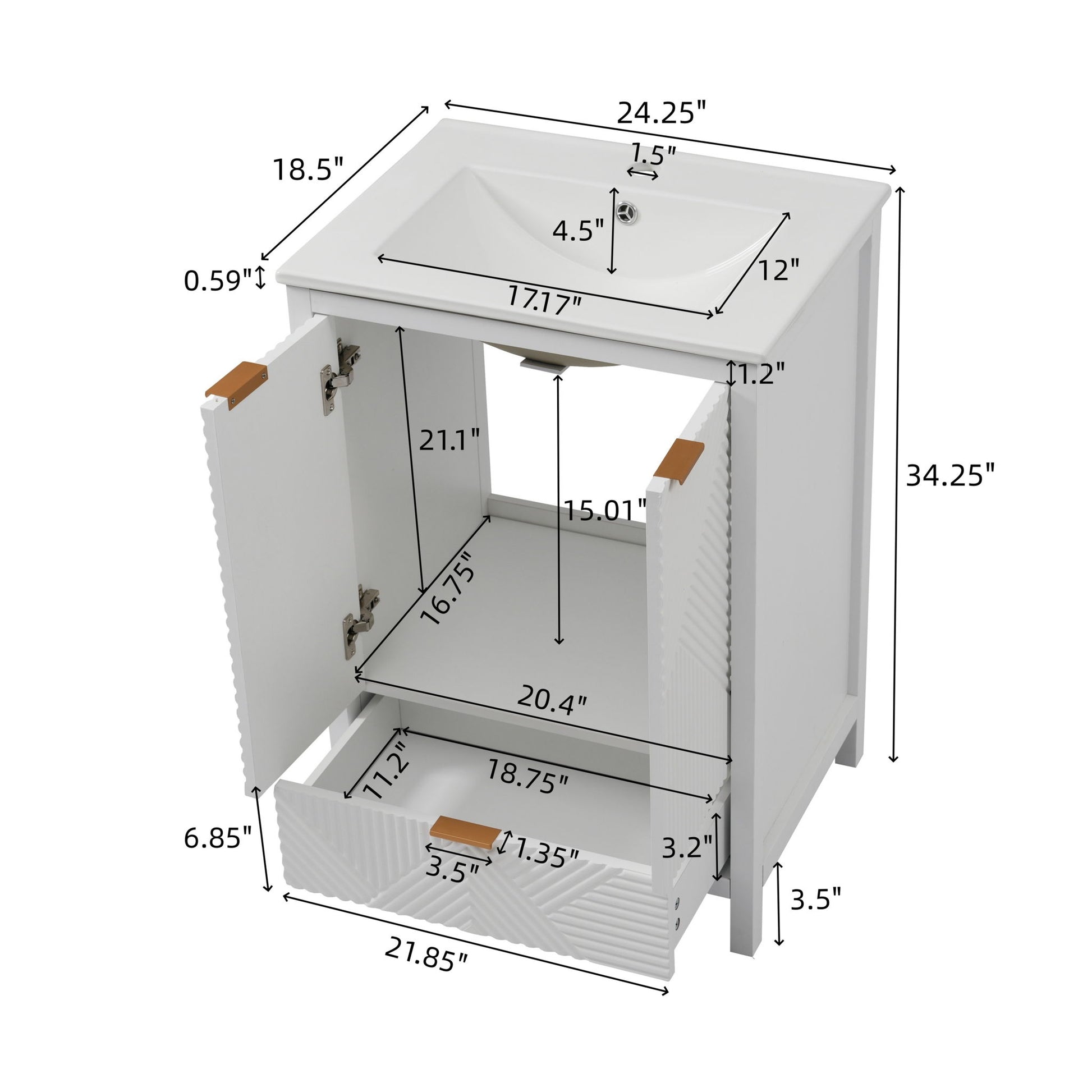 Modern Bathroom Vanity With Sink Combo