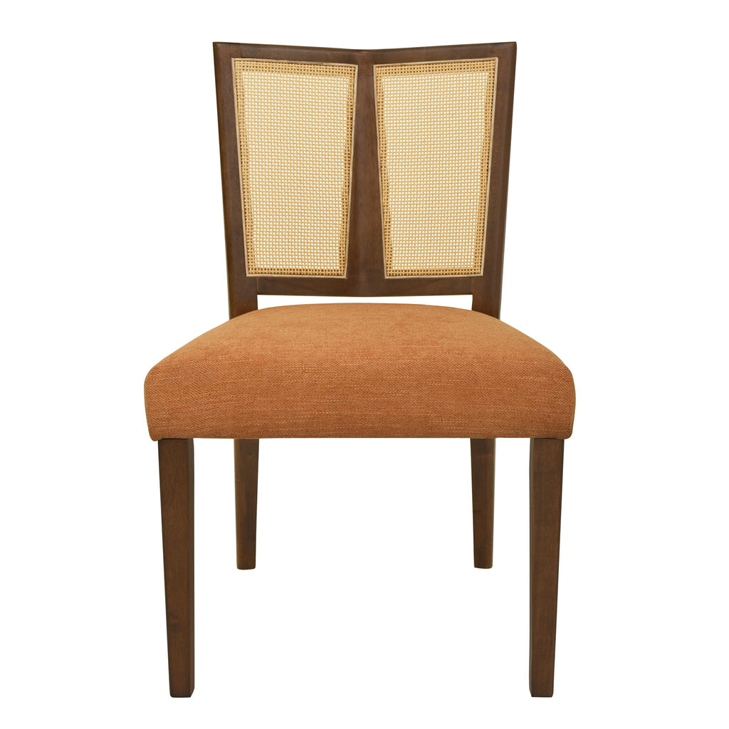 Mid Century Rattan Dining Chair Without Arms Set