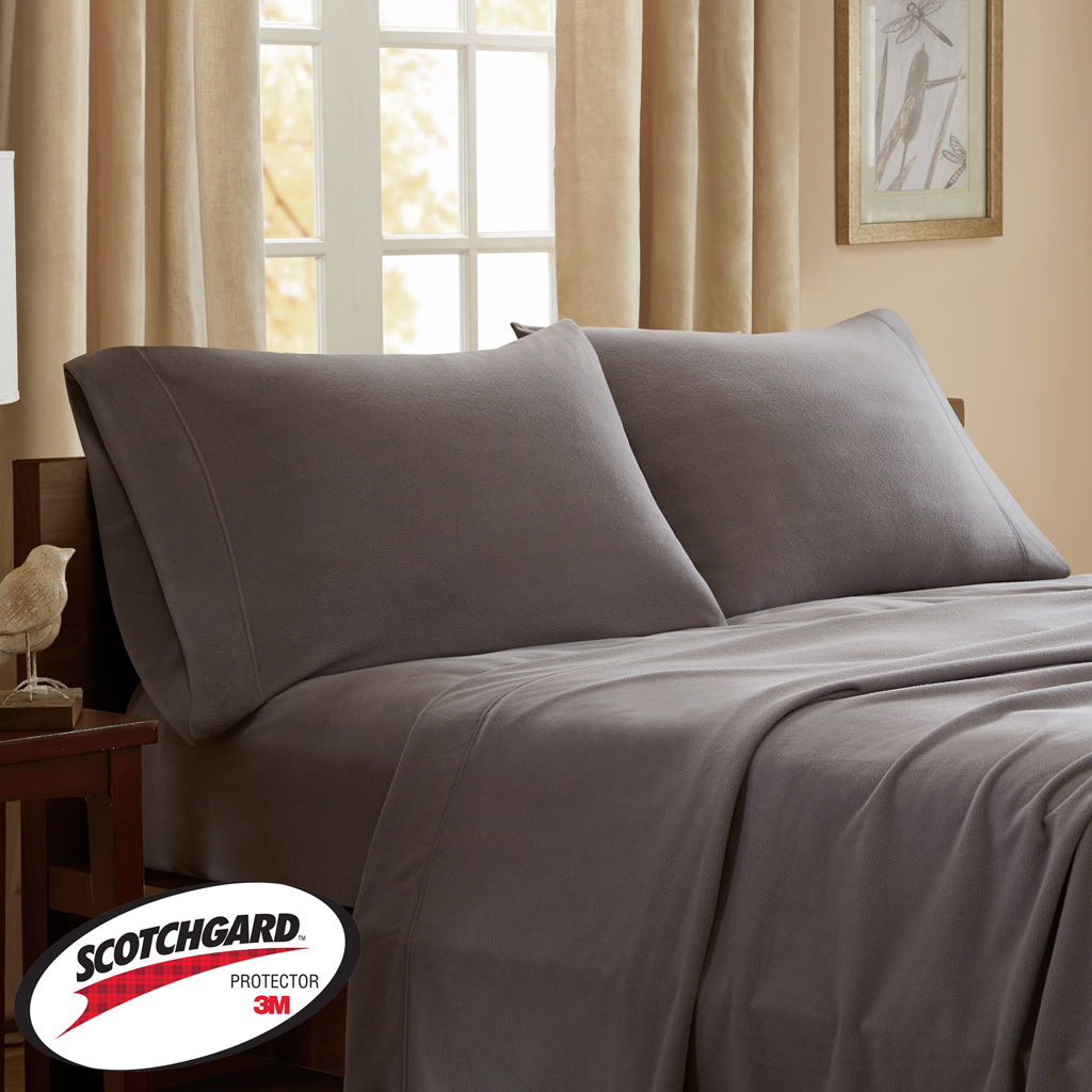 Twin 3M Scotchgard Sheet Set - Gray