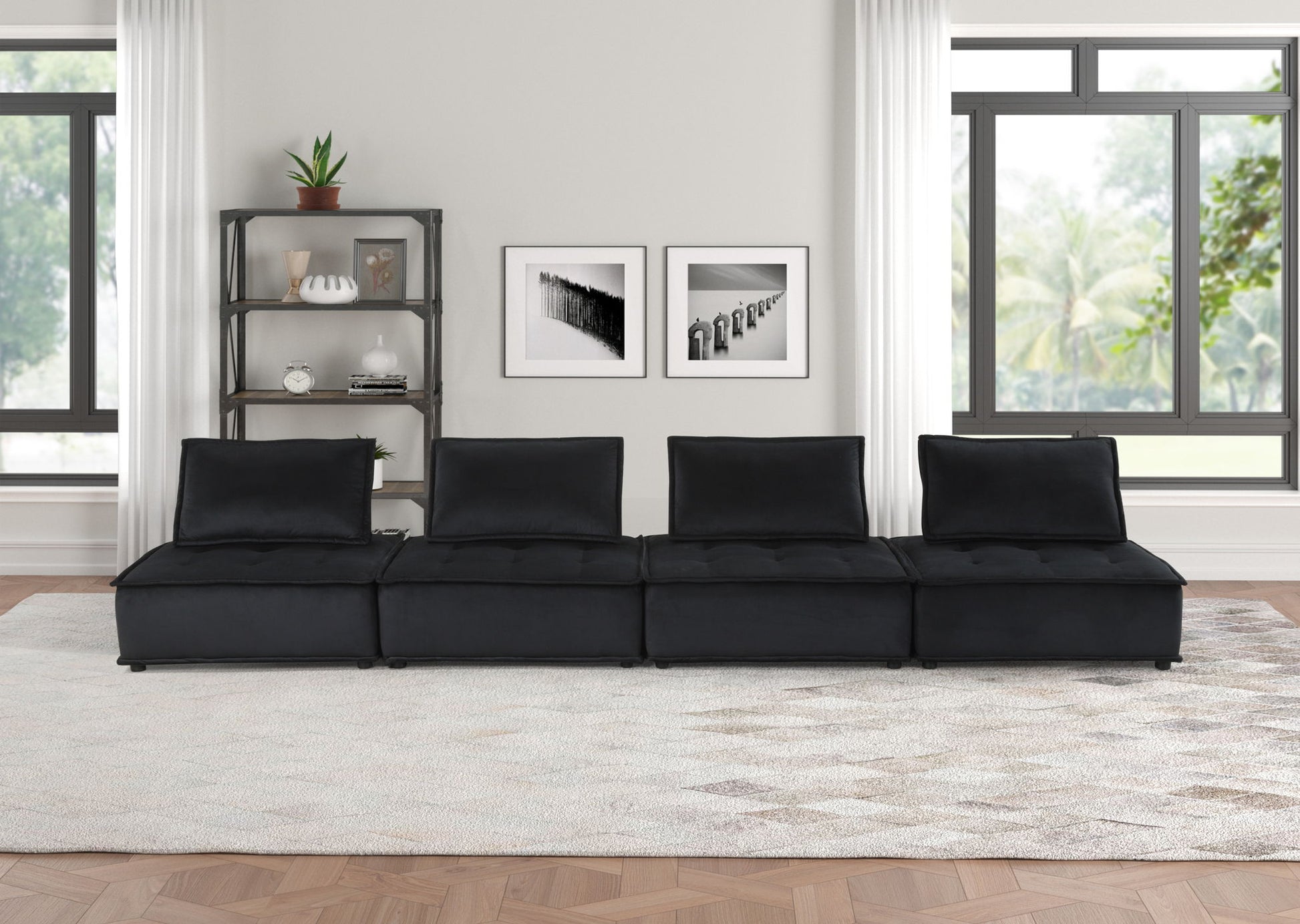 Anna - Soft Velvet Modular Sofa