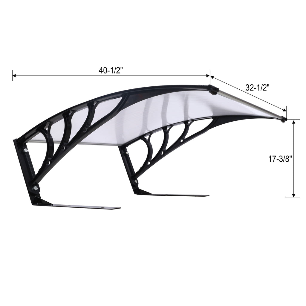 Weather Resistant Polycarbonate Canopy Outdoor Shade Cover For Robotic Lawn Mowers - Black