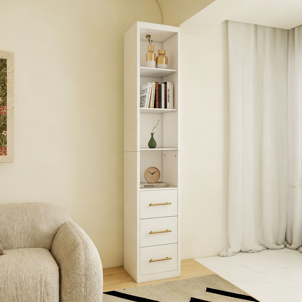 Tall Storage Cabinet With Drawers And Shelves