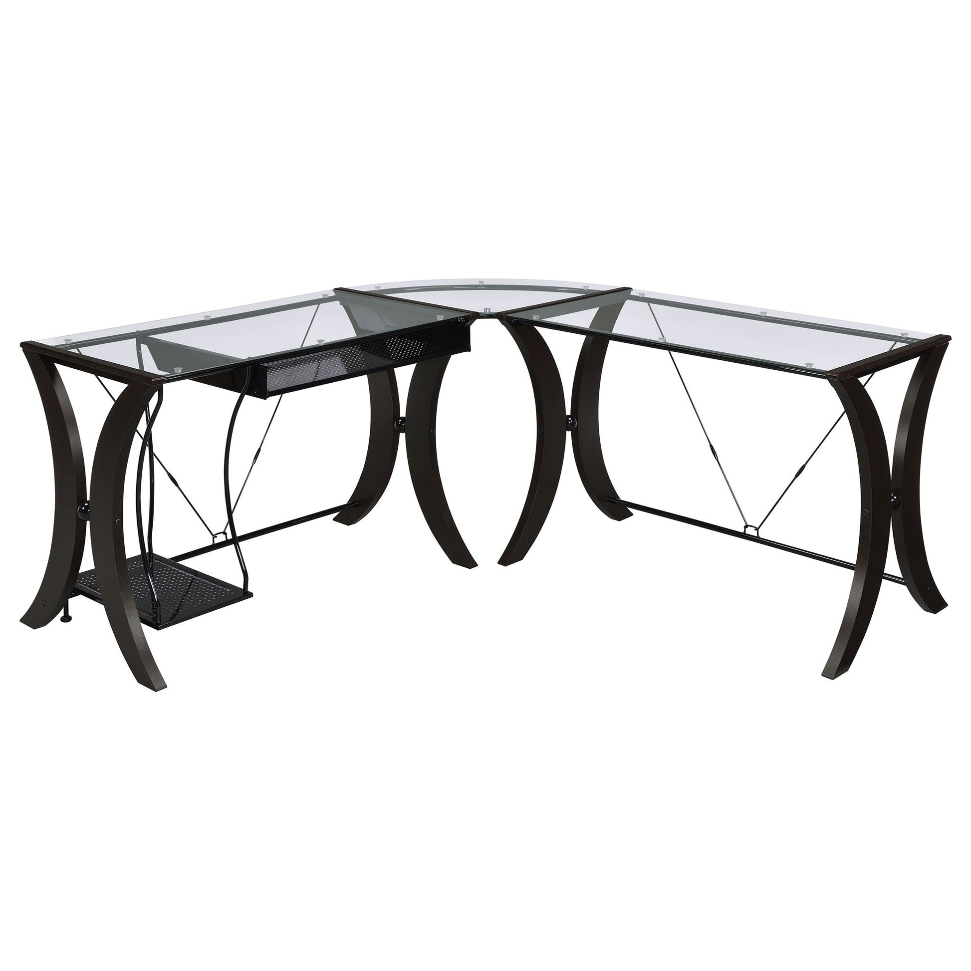 Henley - L Shape Computer Desk - Cappuccino