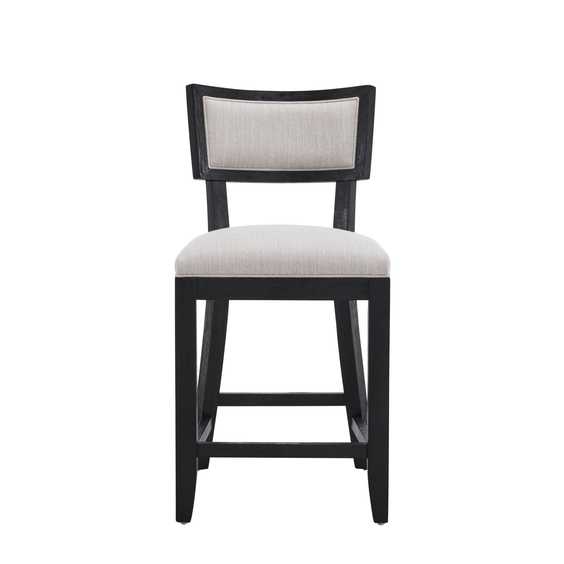 Upholstered Counter Height Bar Stools With Comfy Back (Set of 2)
